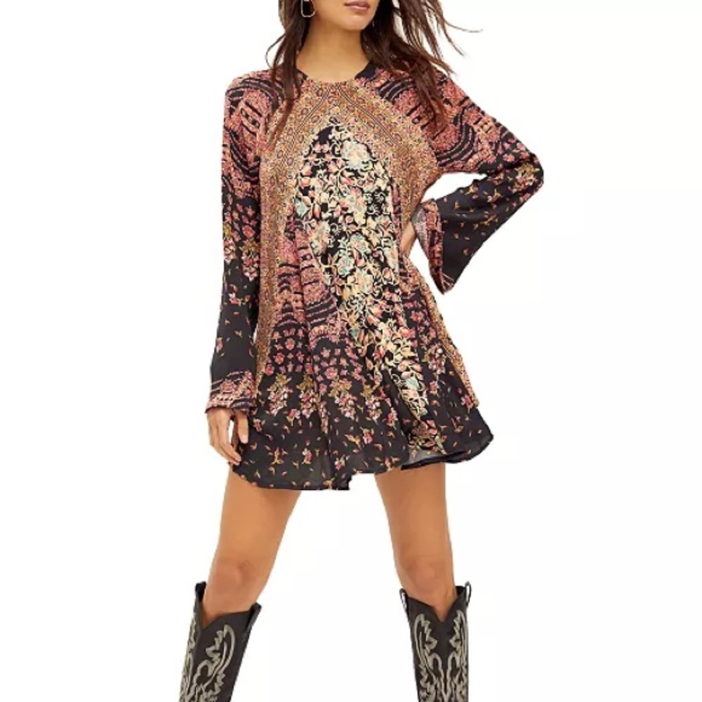 Free people Stevie printed tunic size large